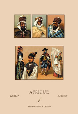 An Assortment of African Costumes 20x30 poster