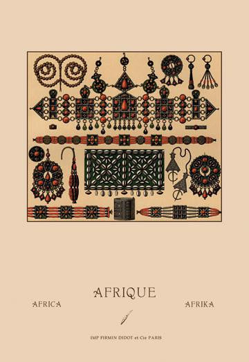 African Metalwork and Beading 20x30 poster