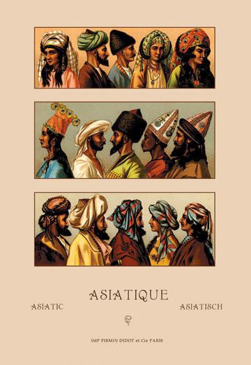 A Variety of Asiatic Head-Coverings #1 20x30 poster