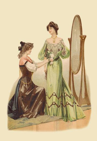 Adjusting the Gown 20x30 poster