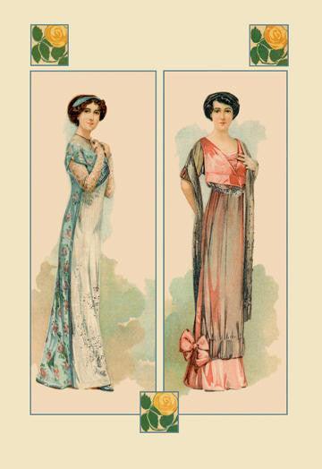 Women Posing in Their New Dresses 20x30 poster