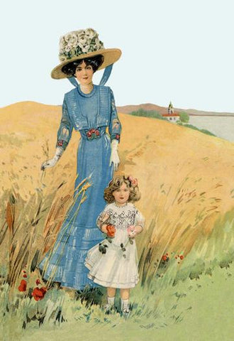 The Fashionable Mother and Child 20x30 poster