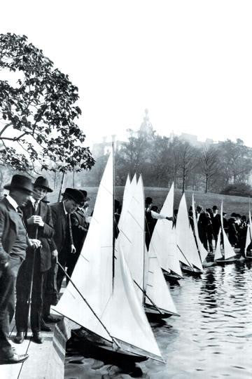 Central Park: Model Boat Yachtsmen 20x30 poster