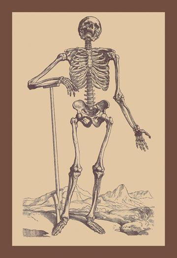 Skeleton with Shovel 20x30 poster