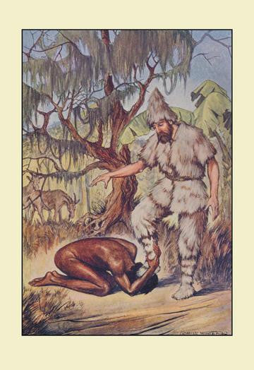 Robinson Crusoe: He Lays His Head Flat on the Ground 20x30 poster