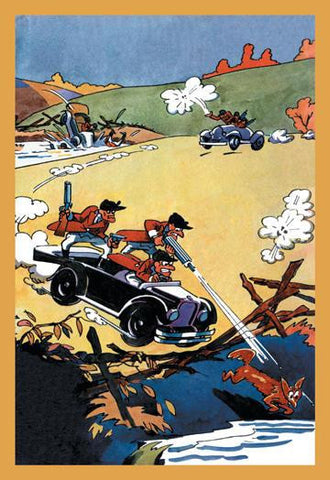 Fox on the Run 20x30 poster