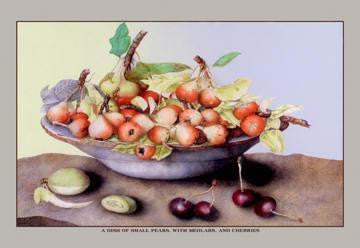 A Dish of Small Pears With Medlars and Cherries 20x30 poster