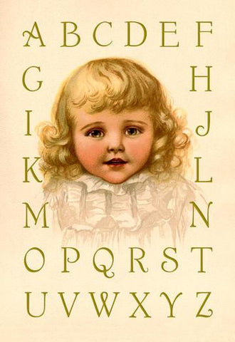 Big Girl Alphabet 20x30 poster