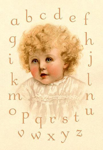 Little Girl&#39;s Alphabet 20x30 poster