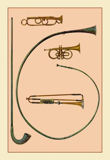 Lituus, Buccina, Cornet and Trumpets 20x30 poster