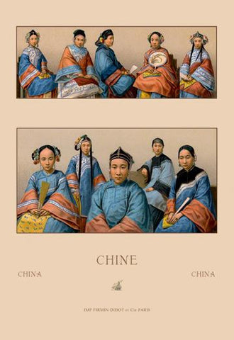 Chin Manchu Women 20x30 poster