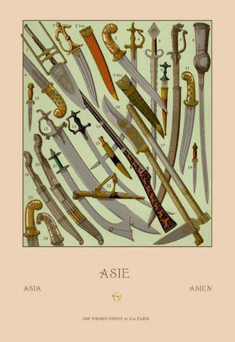 Asian Knives 20x30 poster