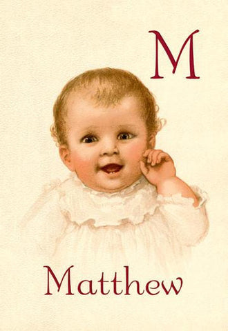 M for Matthew 20x30 poster