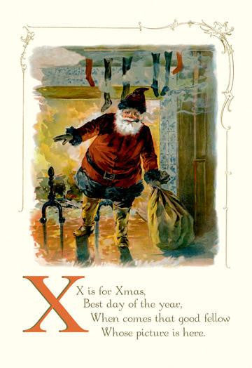 X is for Xmas 20x30 poster