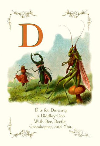 D is for Dancing 20x30 poster