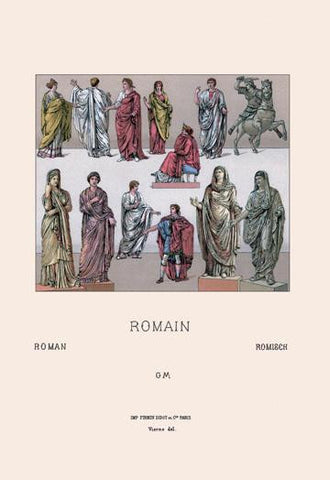 Roman Civil Costumes 20x30 poster