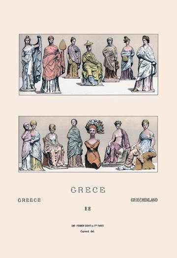 Greek Ladies, According to Asian Figurines 20x30 poster