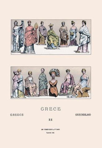 Greek Ladies, According to Asian Figurines 20x30 poster