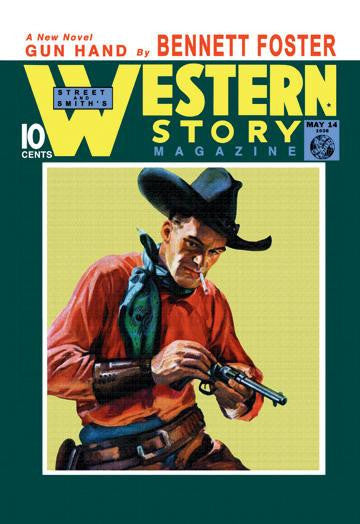 Western Story Magazine: Gun Hand 20x30 poster