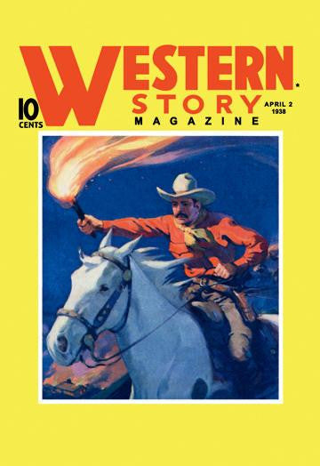 Western Story Magazine: Under Fire 20x30 poster