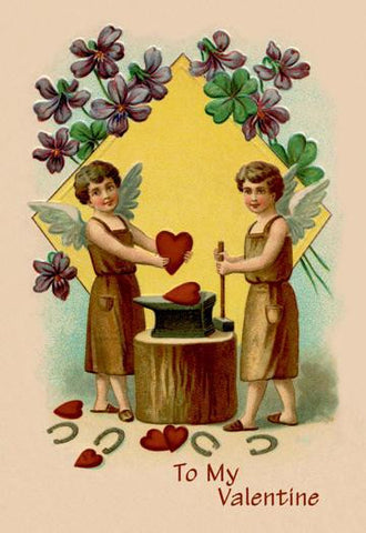 Blacksmiths Making Hearts 20x30 poster