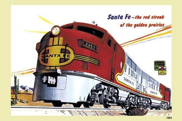 Santa Fe - The Red Streak of Golden Prairies 20x30 poster