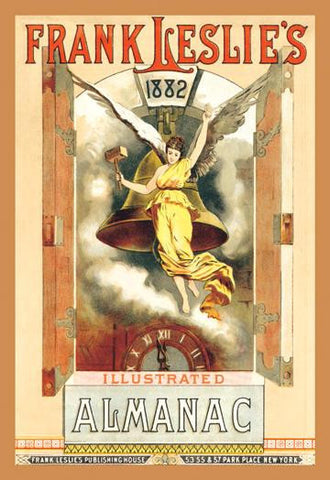 Frank Leslie&#39;s Illustrated Almanac:Angel Bell-Ringer, 1882 20x30 poster