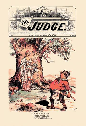 Judge: Columbia&#39;s Plea 20x30 poster