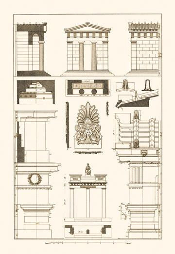 Temple of Diana, Monument of Thrasyllus 20x30 poster