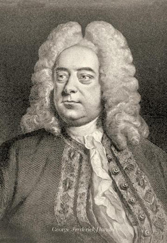 George Frederick Handel 20x30 poster