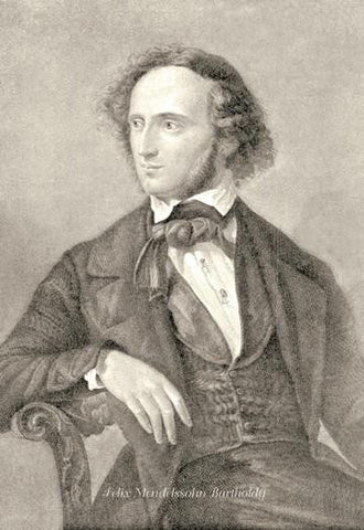 Felix Mendelssohn Bartholdy 20x30 poster