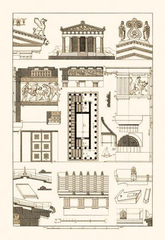 Temples and Roofings 20x30 poster