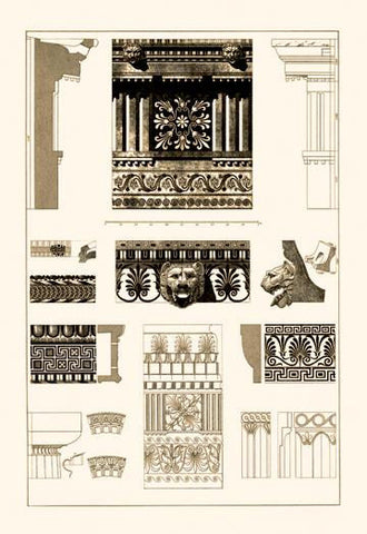 Entablatures, Terracottas and Cymas 20x30 poster