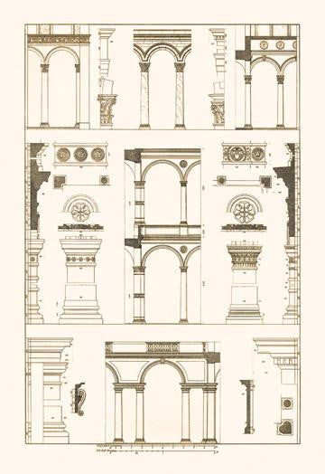 Arcades of the Renaissance 20x30 poster