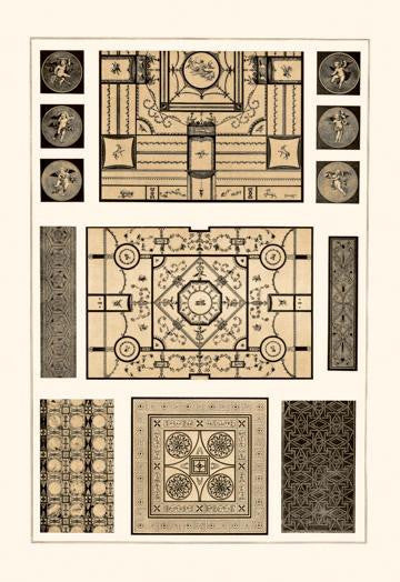 Painted Ceilings and Pavements from Pompeii 20x30 poster