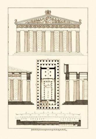 The Parthenon at Athens 20x30 poster