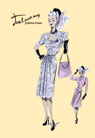 Fashionable Dress with Bag and Hat 20x30 poster