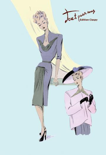 Sophisticated Dress, Hat, and Jacket 20x30 poster