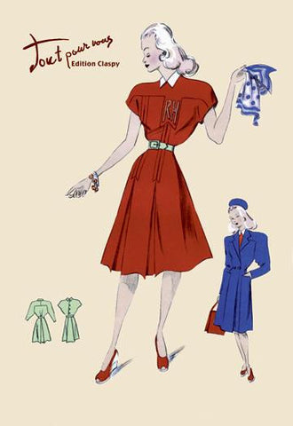 Dress, Coat and Scarf 20x30 poster