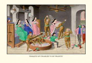 Masque of Charles VI of France 20x30 poster