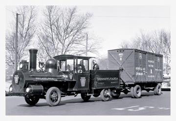 Car Pulling Train Car, Philadelphia, PA 20x30 poster