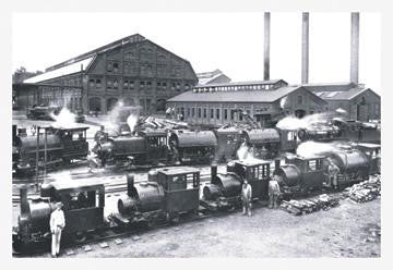 Trains Near Factories, Philadelphia, PA 20x30 poster