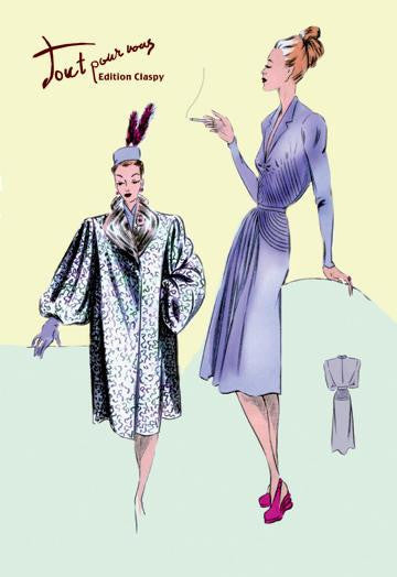 Dinner Dress and Overcoat 20x30 poster