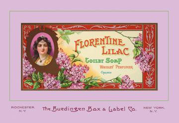 Florentine Lilac Toilet Soap 20x30 poster