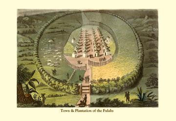 Town and Plantation of the Fulahs 20x30 poster