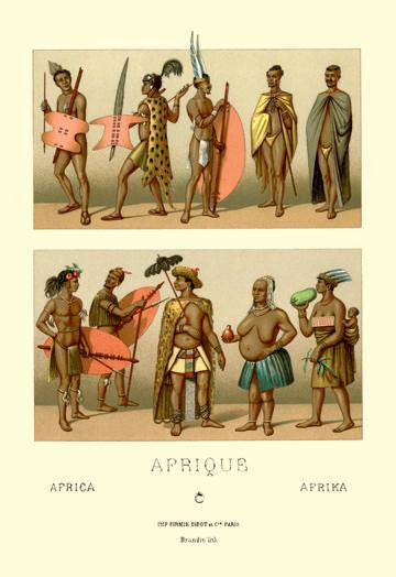 Ten African Tribe Members 20x30 poster