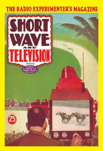 Short Wave and Television: Televised Horse Racing 20x30 poster