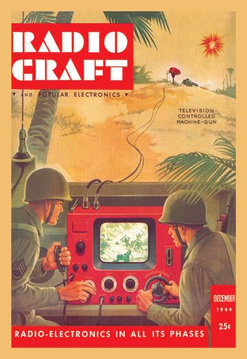 Radio Craft: Television-Controlled Machine Gun 20x30 poster