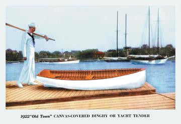 Canvas-Covered Dinghy or Yacht Tender 20x30 poster