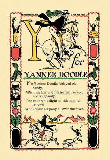 Y for Yankee Doodle 20x30 poster